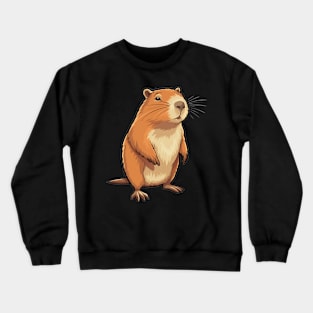 Curious Cute Capybara Crewneck Sweatshirt